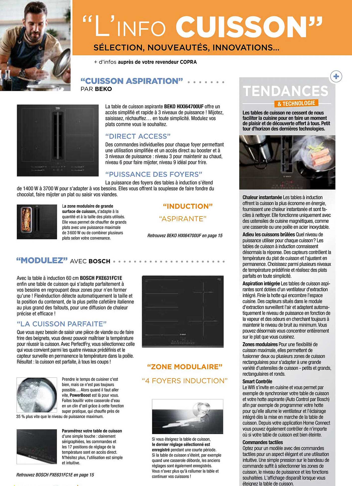 cuisson aspiration, modulez