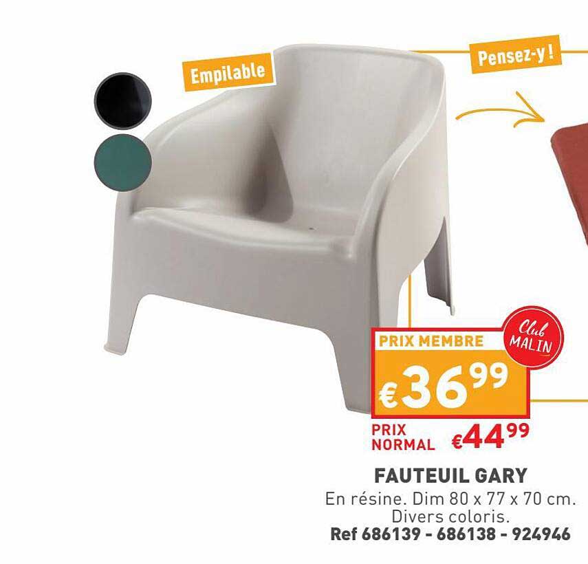 fauteuil gary