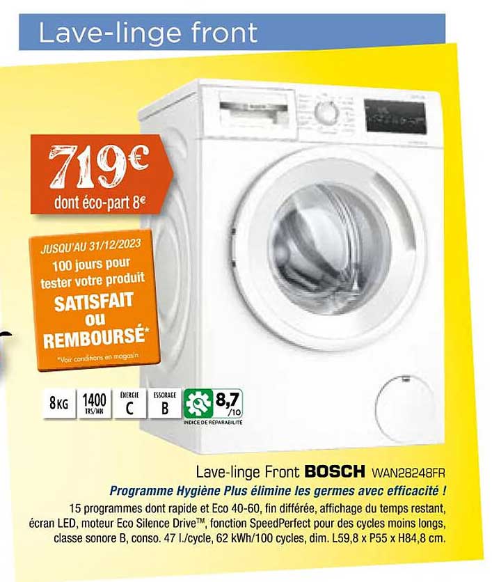 lave-linge front bosch