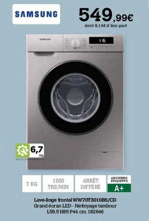 lave-linge frontal samsung