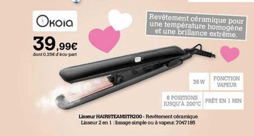 Lisseur Hairsteamstr200 Okoïa
