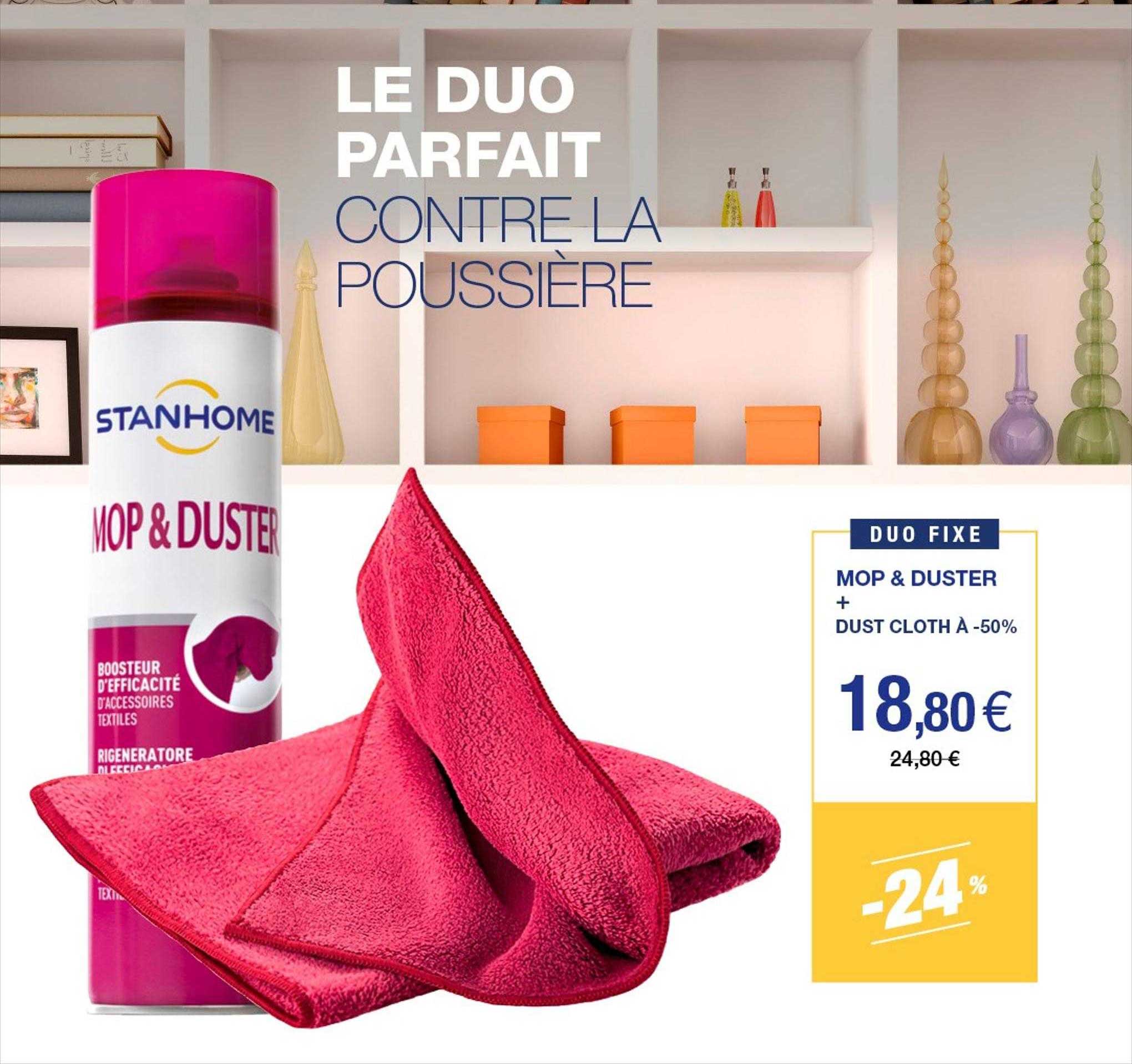 mop & duster + dust cloth à -50%