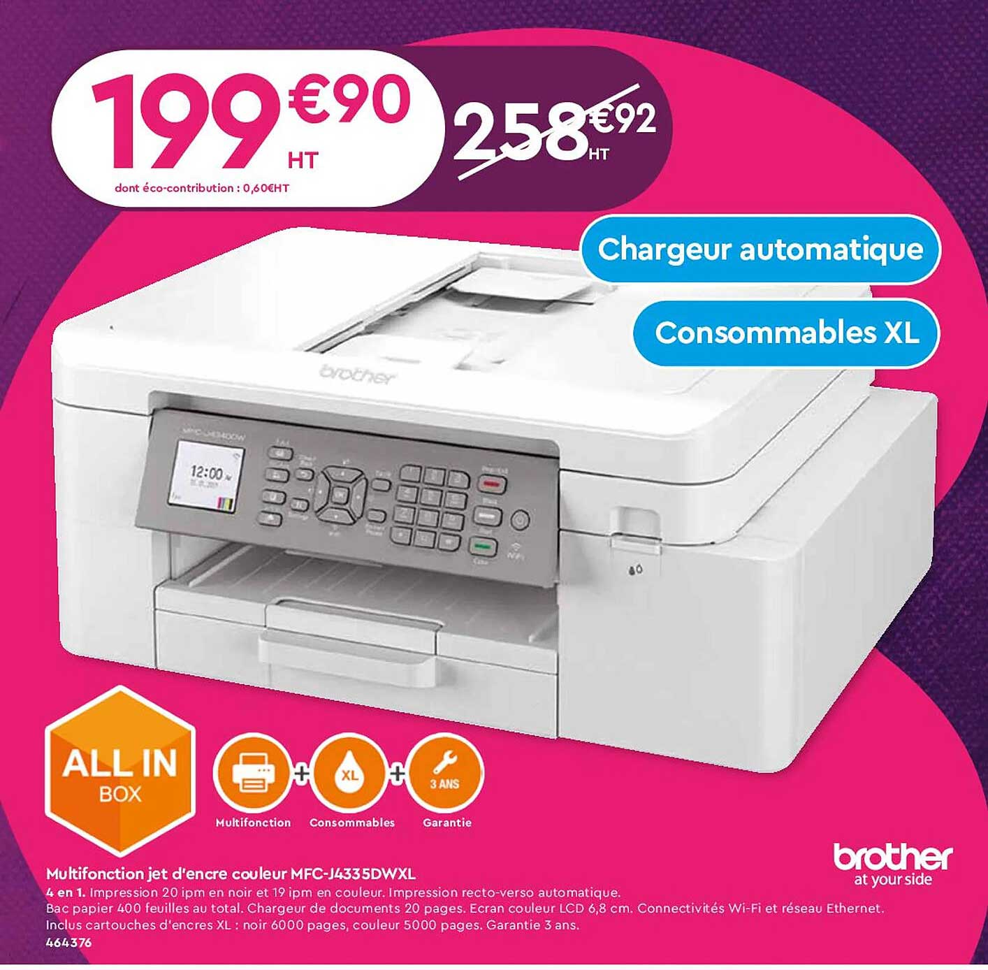 multifonction jet d'encre couleur brother