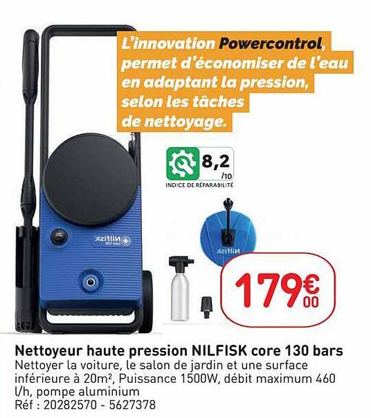 nettoyeur haute pression nilfisk core 130 bars