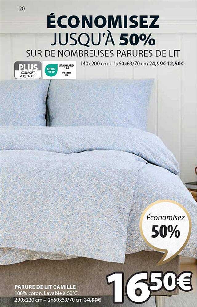 parure de lit camille