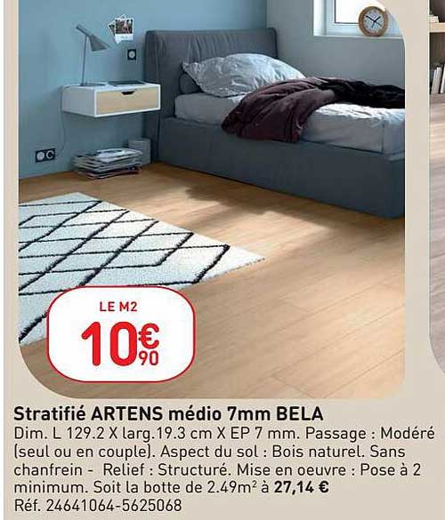 stratifié artens médio 7mm bela