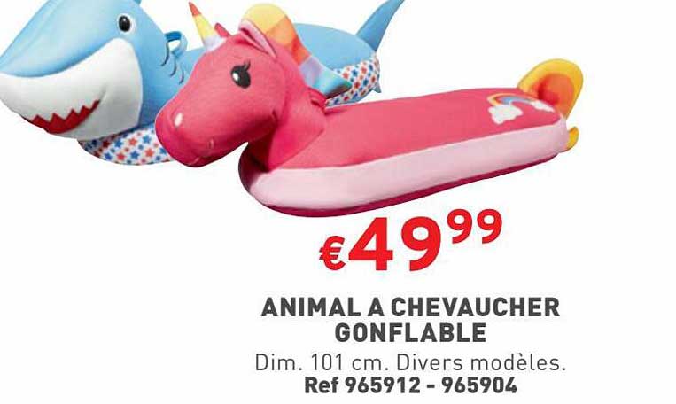 animal à chevaucher gonflable