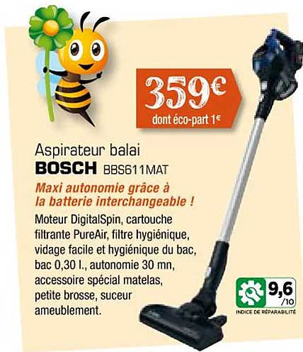 aspirateur balai bosch