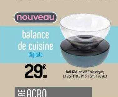 balance de cuisine digitale baliza