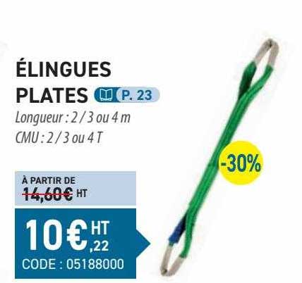 élingues Plates