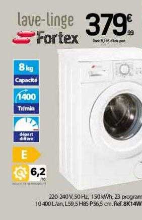 lave-linge fortex
