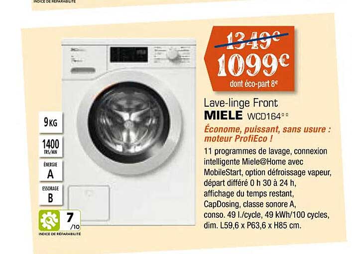 Lave-linge Front Miele