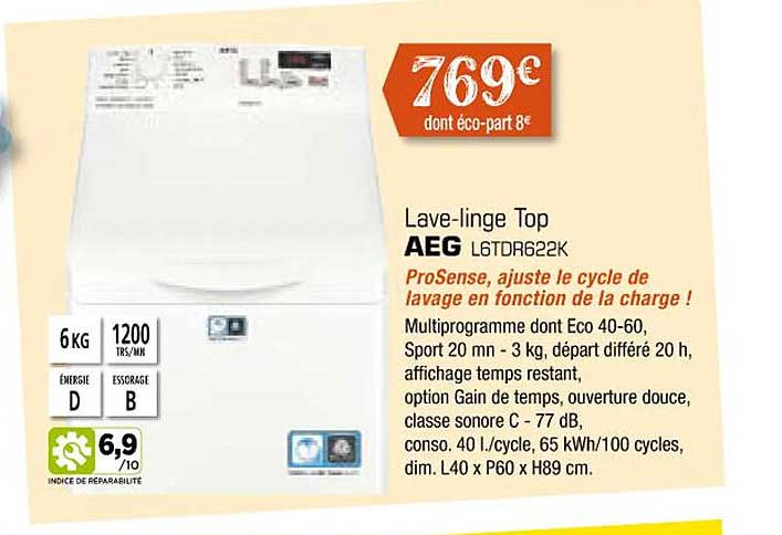 lave-linge top aeg