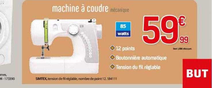 machine à coudre mécanique simtex