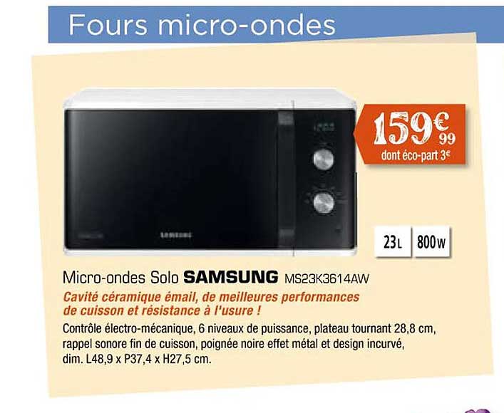 micro-ondes solo samsung