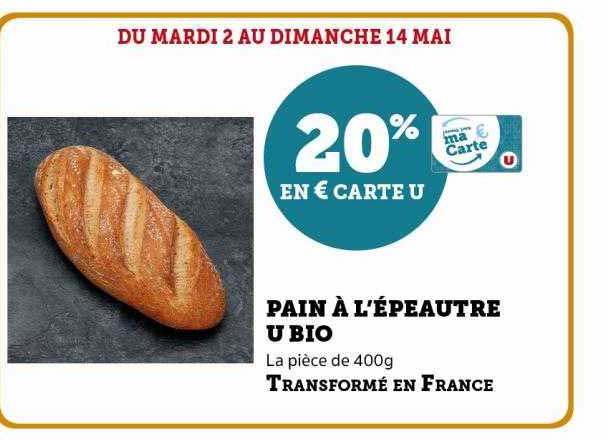 pain à l'épeautre u bio