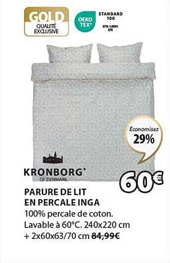 parure de lit en percale inga kronborg