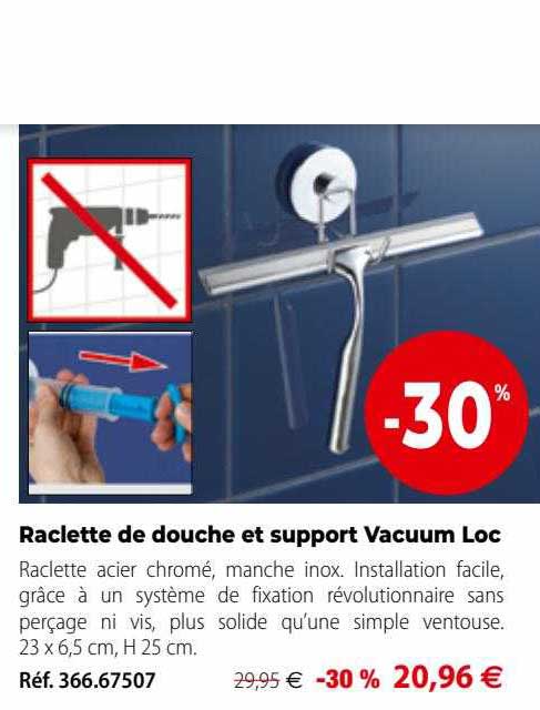 raclette de douche et support vacuum loc
