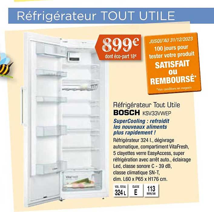 réfrigérateur tout utile bosch