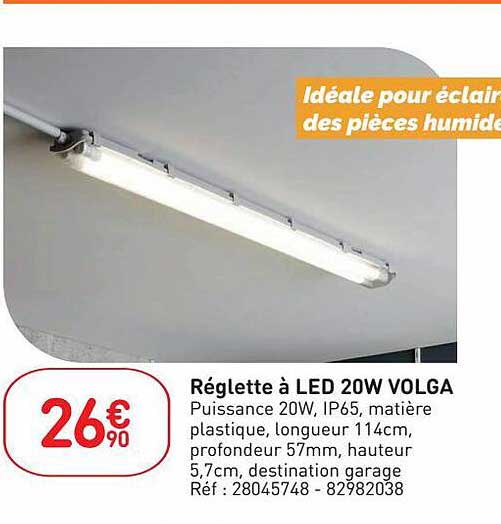 réglette à led 20w volga