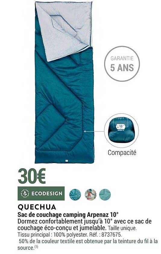 Sac De Couchage Camping Arpenaz 10" Quechua