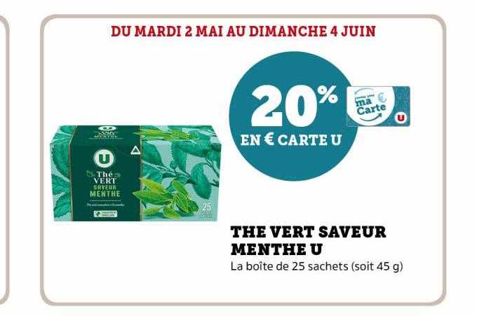 Thé Vert Saveur Menthe U