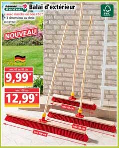 balai d'extérieur power garden