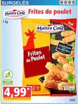 frites de poulet maitre coq