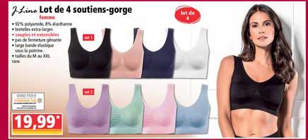 lot de 4 soutiens gorge