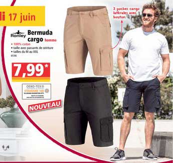 Ronley Bermuda Cargo Homme