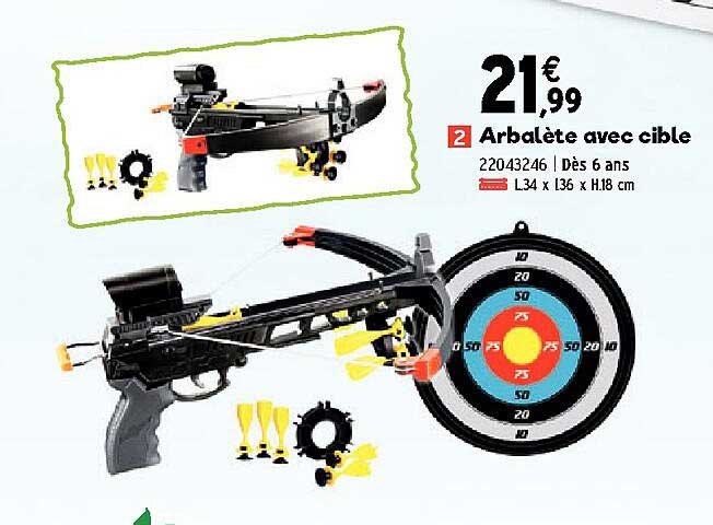 arbalète avec cible