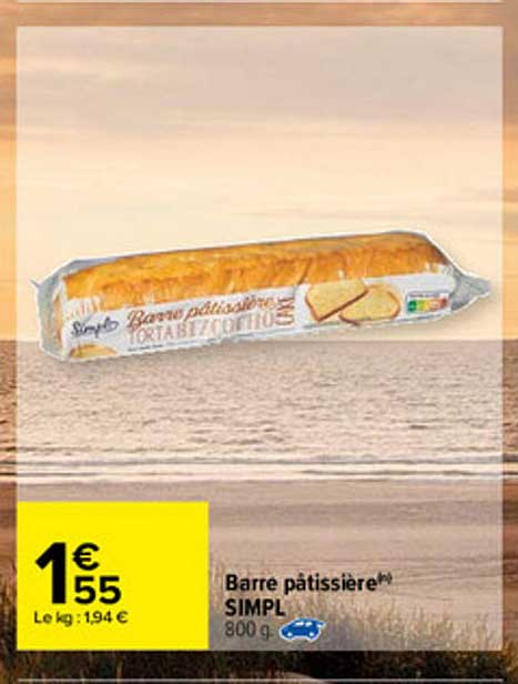 barre pâtissière simpl