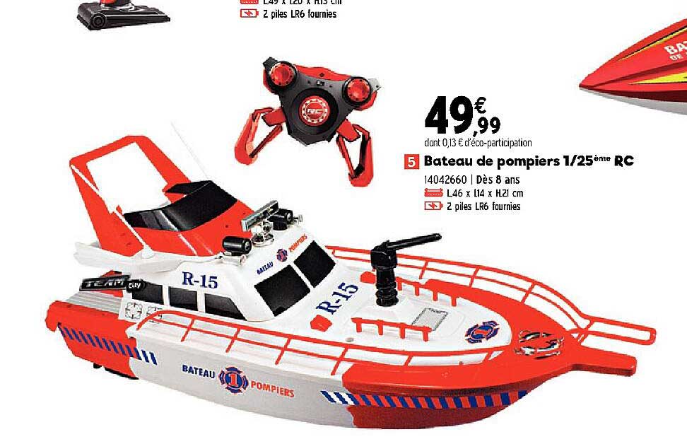 bateau de pompier 1-25ème rc