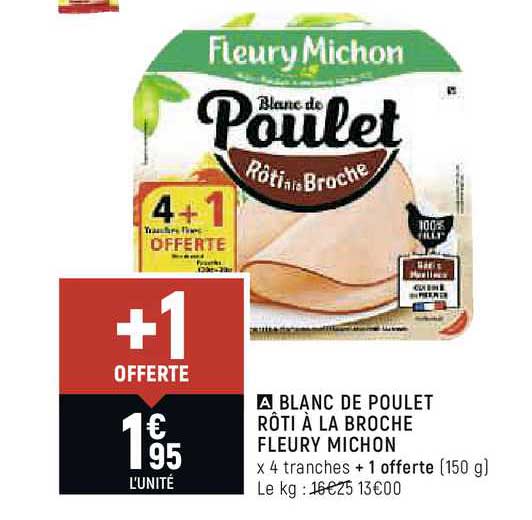 blanc de poulet rôti à la broche fleury michon