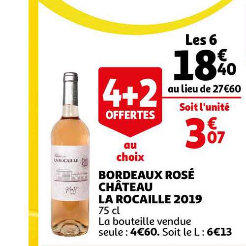 bordeaux rosé château la rocaille 2019