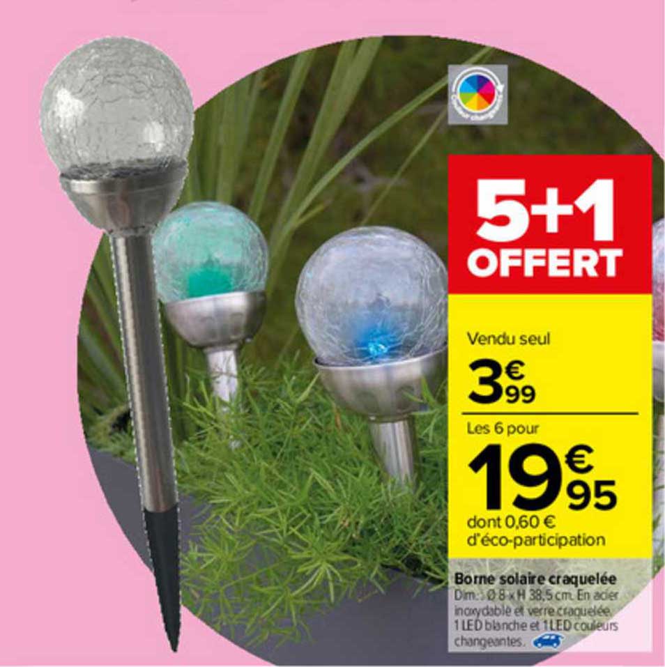 Borne Solaire Craquelée