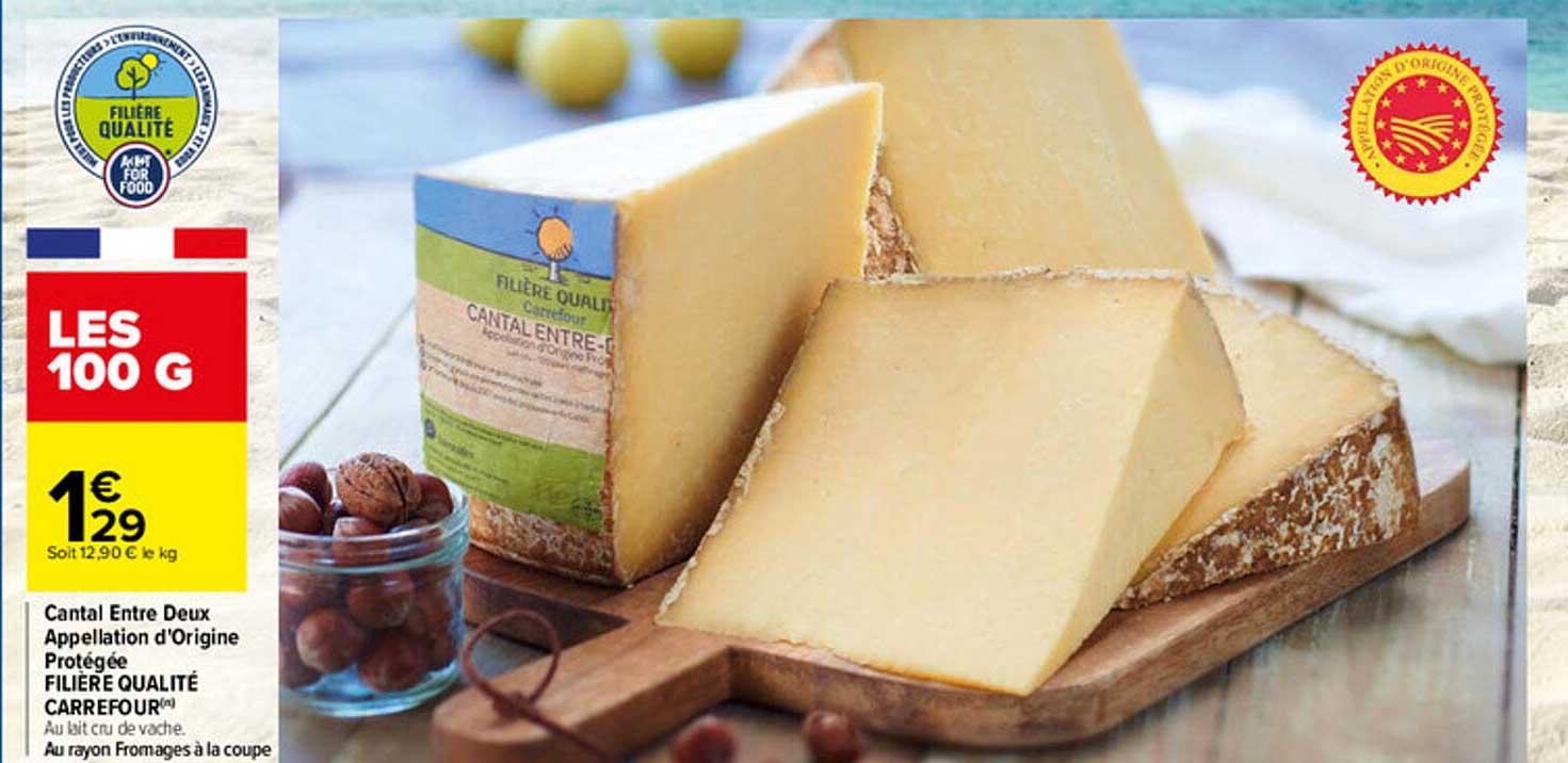 cantal entre deux appellation d'origine protégée filière qualité carrefour