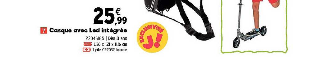 casque avec led intégrée