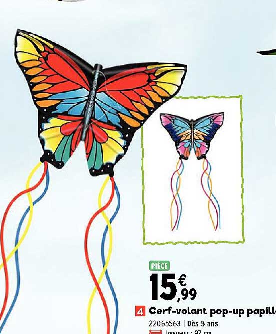 cerf-volant pop-up papillon
