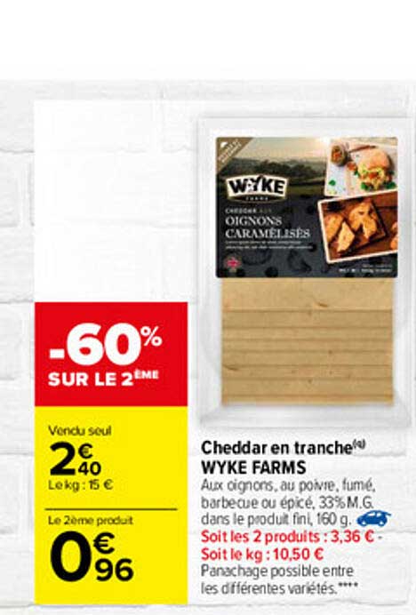 cheddar en tranche wyke farms