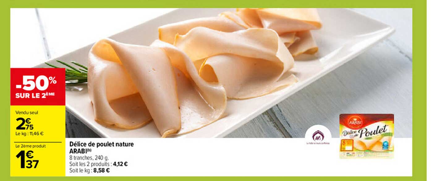 délice de poulet nature arabi