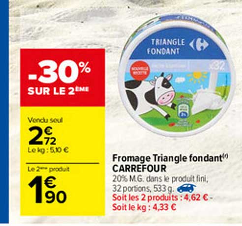 Fromage Triangle Fondant Carrefour