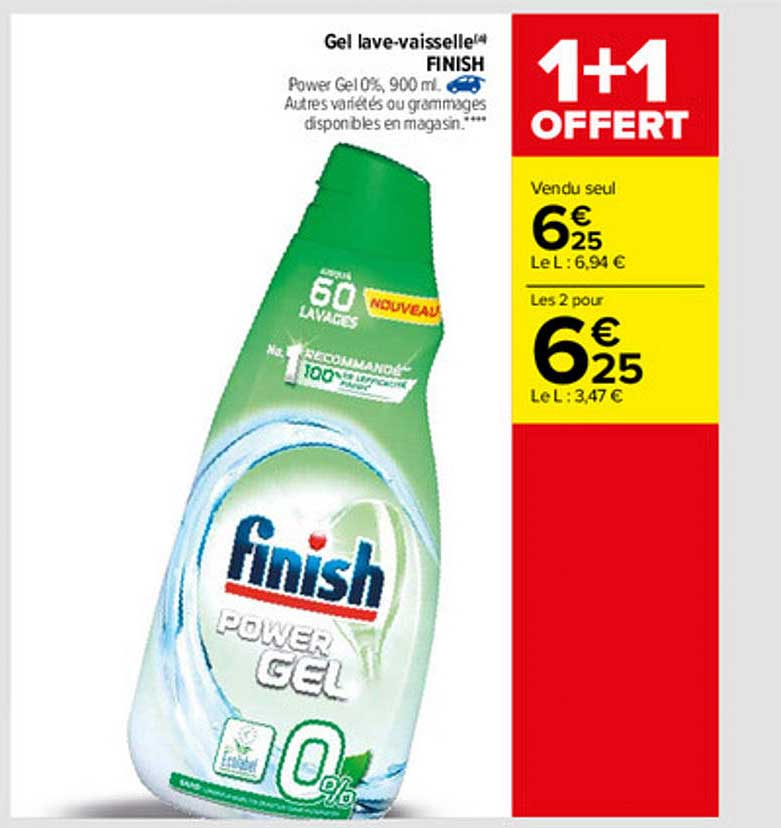 gel lave-vaisselle finish