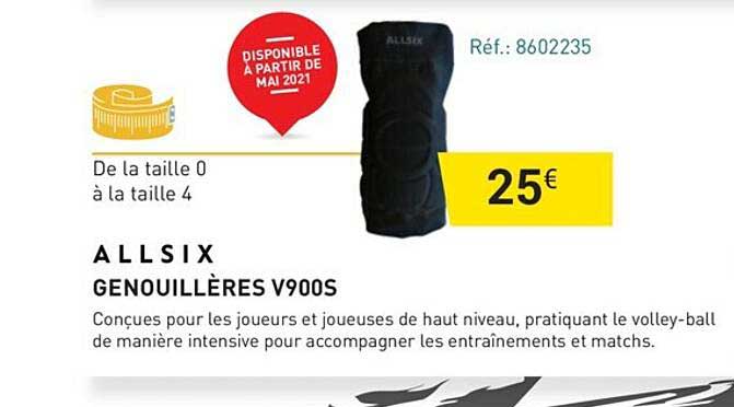 genouillères v900s allsix