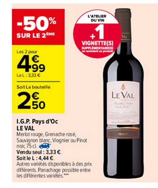 i.g.p. pays d'oc le val