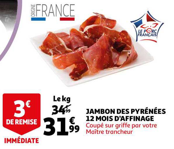 Jambon Des Pyrénées 12 Mois D'affinage