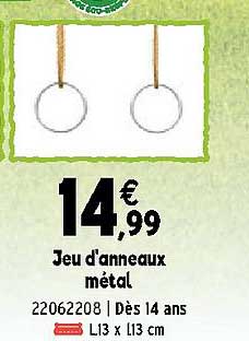 jeu d'anneaux métal