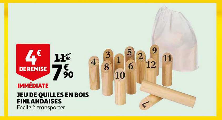 jeu de quilles en bois finlandaises