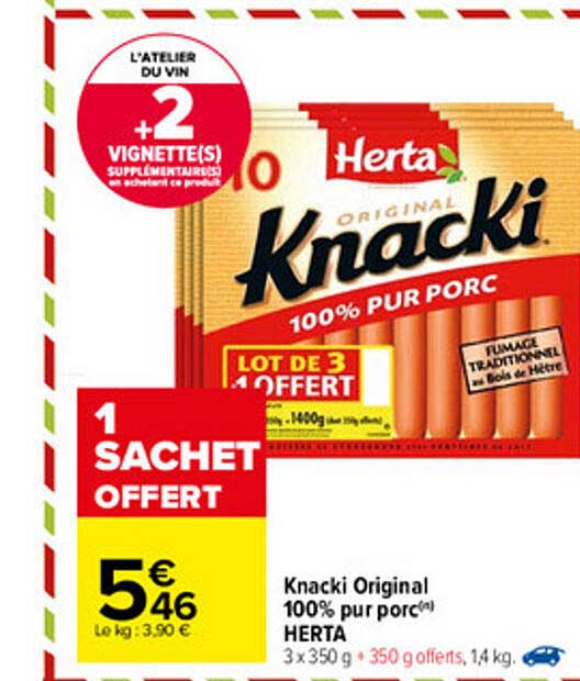 kancki original 100% pur porc herta