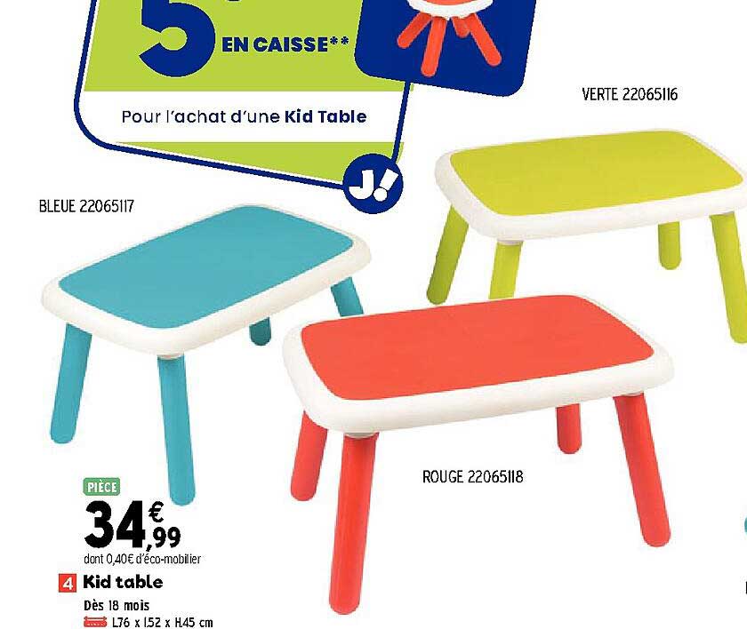 kid table